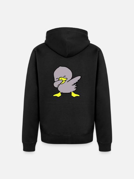 Duck Dabbing - Unisex Premium Organic Zip Hoodie - black