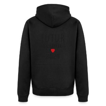 Futur cousin - 2024 - Veste à capuche bio Premium Unisexe - noir - Dos - Nico (187cm)