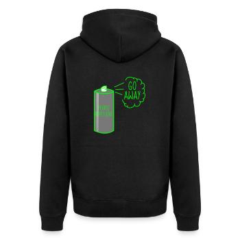 Spray répulsif pour personnes Go Away - Veste à capuche bio Premium Unisexe - noir - Dos - Nico (187cm)