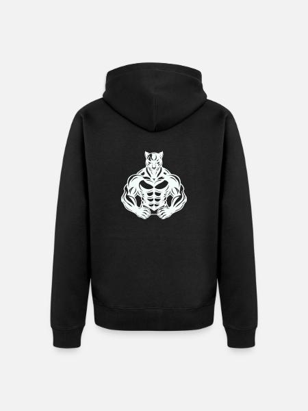 Panther Comic - Unisex Premium Organic Zip Hoodie - black