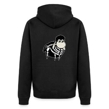 Wolly Sheepling Skeleton Gaming - Veste à capuche bio Premium Unisexe - noir - Dos - Nico (187cm)
