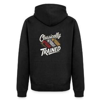 Dicton rétro pour les fans de voitures - Veste à capuche bio Premium Unisexe - noir - Dos - Nico (187cm)