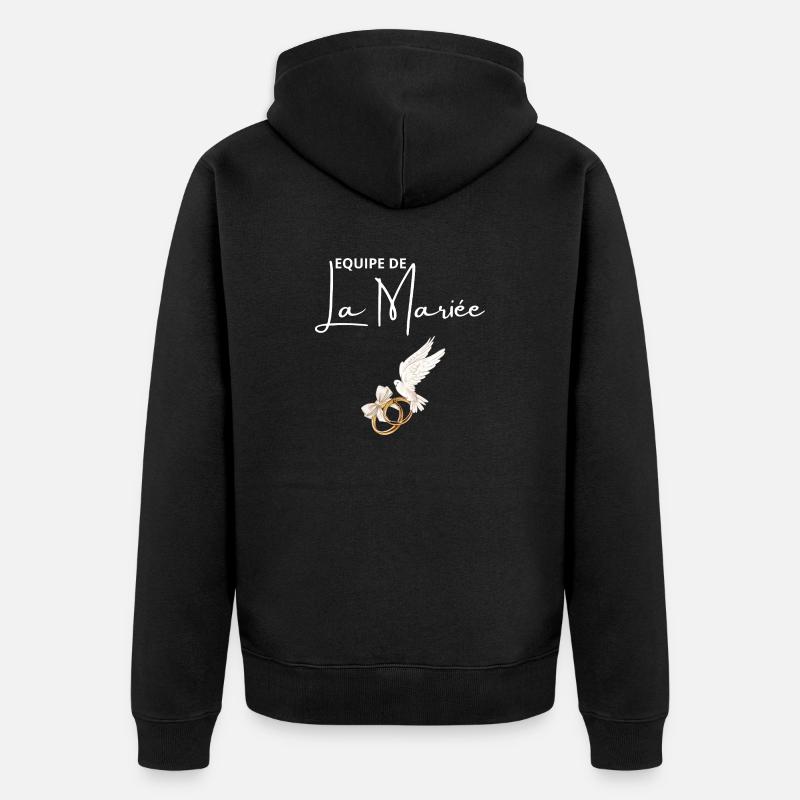 Équipe de La mariée - Veste à capuche bio Premium Unisexe - noir