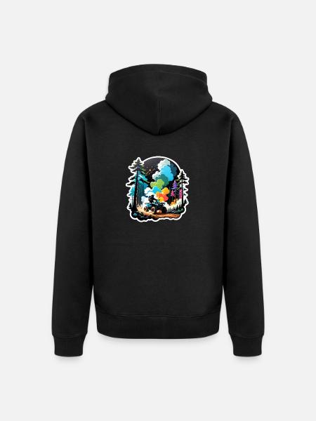 Quad & Off-Road - Unisex Premium Organic Zip Hoodie - black
