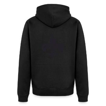 Lys français simple - Veste à capuche bio Premium Unisexe - noir - Dos - Nico (187cm)