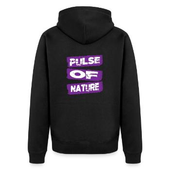 nature wild rugged outdoors gift idea backcountry - Unisex Premium Organic Zip Hoodie - black - Back - Nico (187cm)