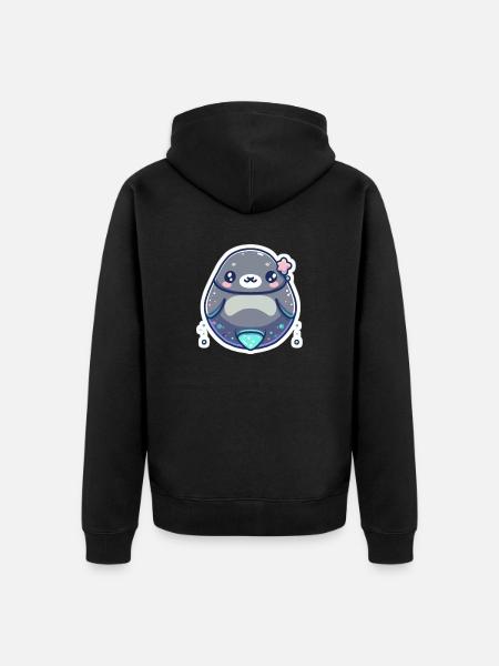 Seal Lover - Unisex Premium Organic Zip Hoodie - black