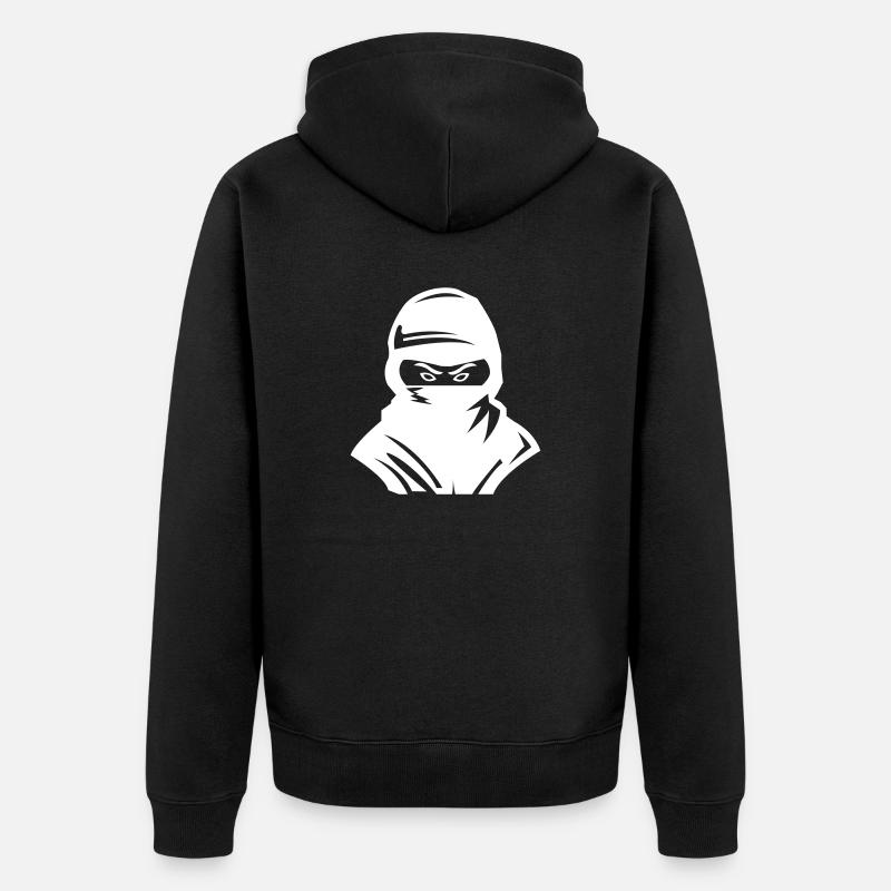 ninja - Veste à capuche bio Premium Unisexe - noir