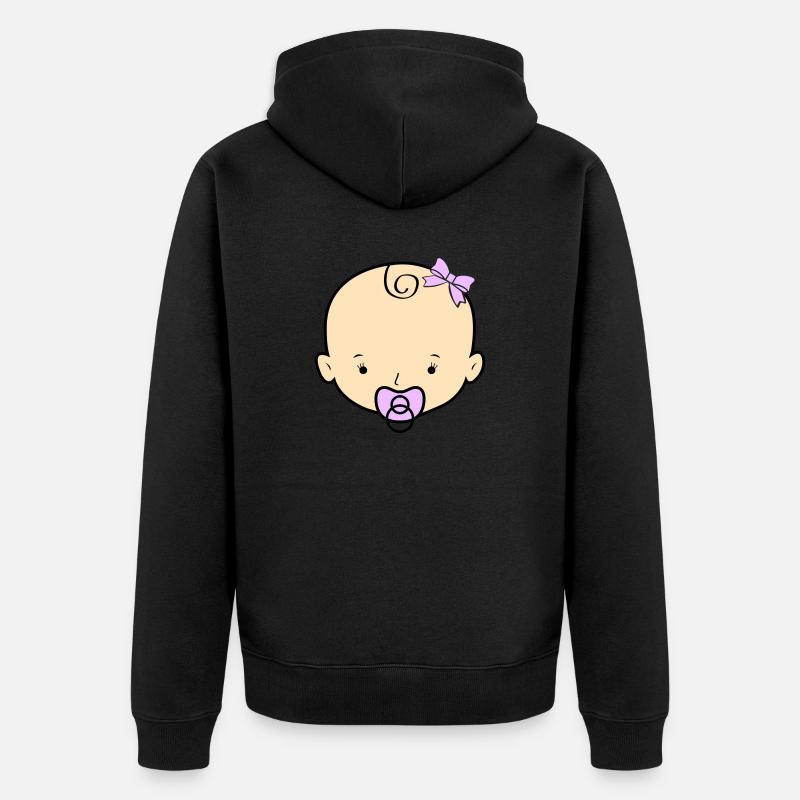 Bébé - Veste à capuche bio Premium Unisexe - noir