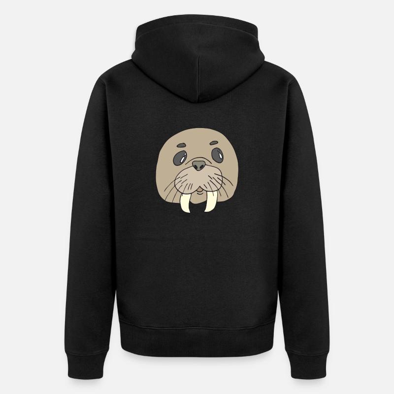 morse - Veste à capuche bio Premium Unisexe - noir