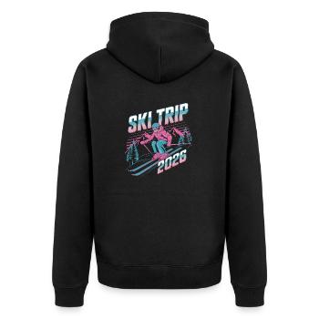 Séjour au ski 2026 - Veste à capuche bio Premium Unisexe - noir - Dos - Nico (187cm)