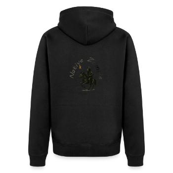 Zombie natif - Veste à capuche bio Premium Unisexe - noir - Dos - Nico (187cm)