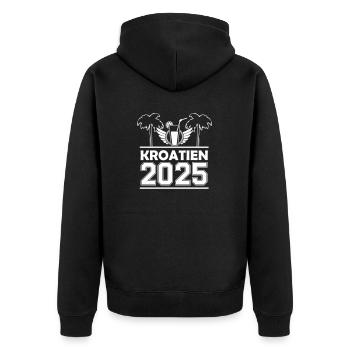 Croatie 2025 - Veste à capuche bio Premium Unisexe - noir - Dos - Nico (187cm)