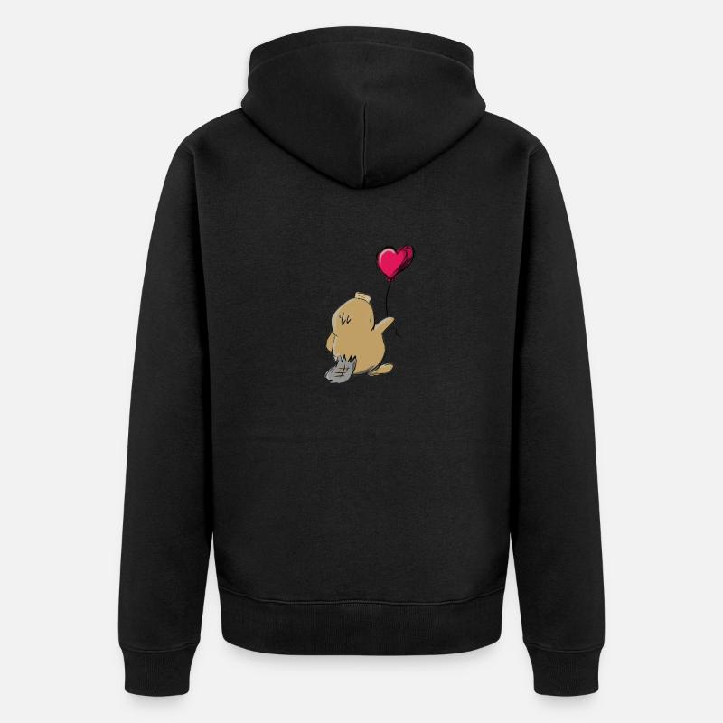 ornithorynque - Veste à capuche bio Premium Unisexe - noir