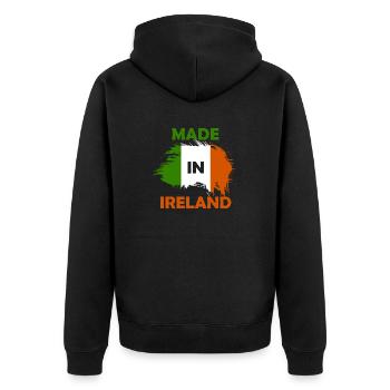 made in Ireland - Veste à capuche bio Premium Unisexe - noir - Dos - Nico (187cm)