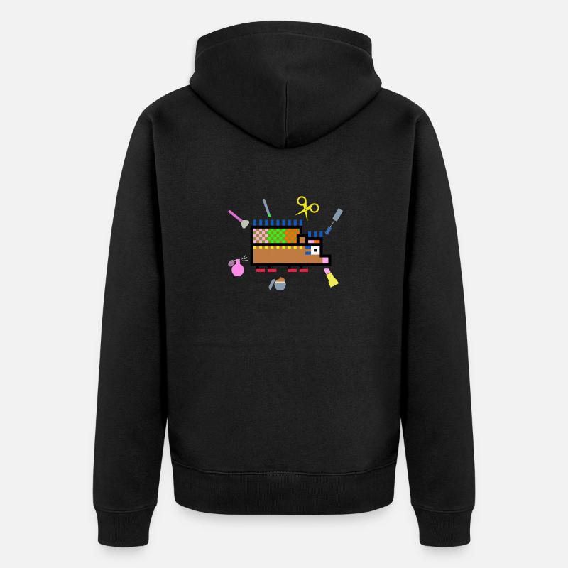 HérissonBeauté - Veste à capuche bio Premium Unisexe - noir