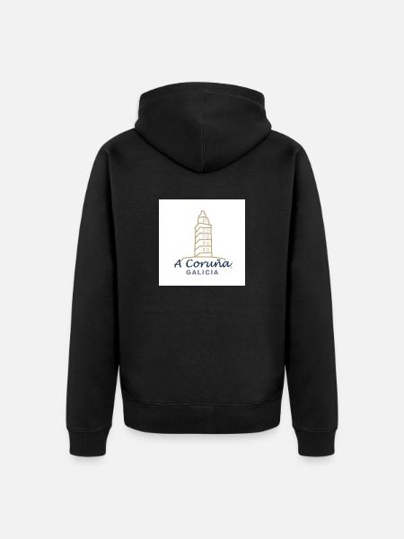 La Corogne - Veste à capuche bio Premium Unisexe - noir