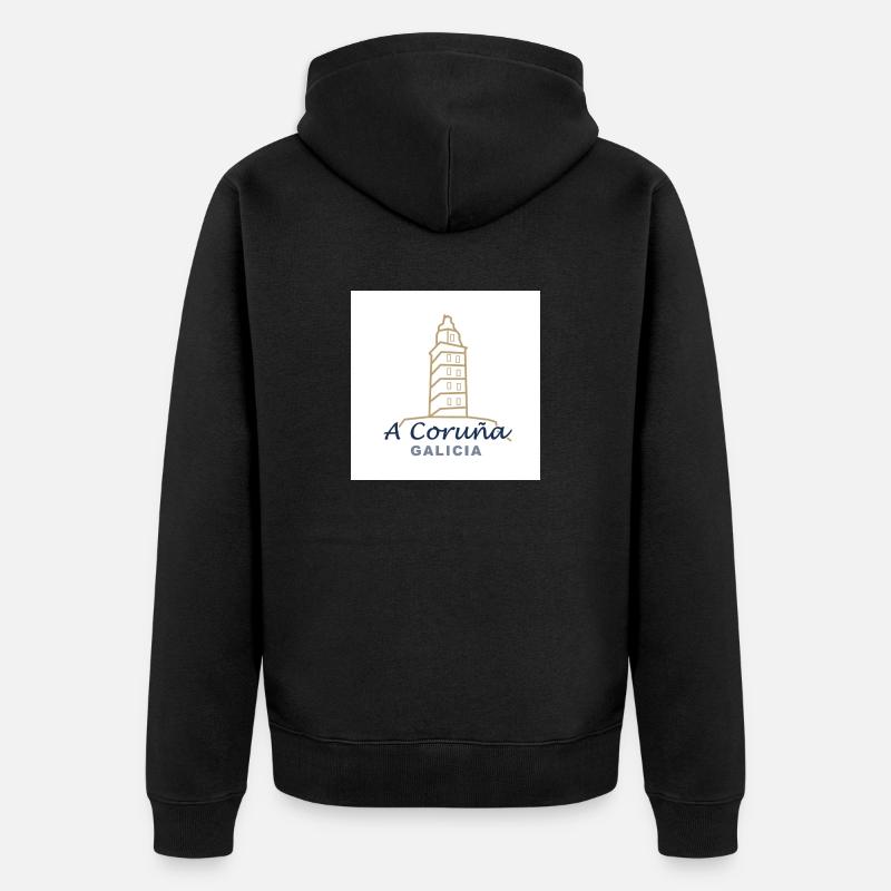 La Corogne - Veste à capuche bio Premium Unisexe - noir