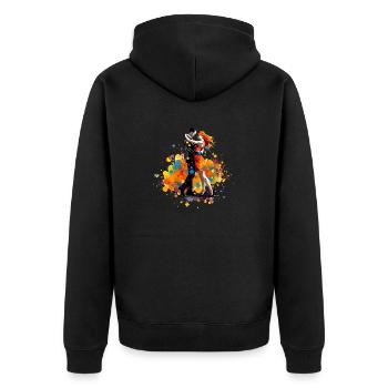 La danse en tant qu’art - Veste à capuche bio Premium Unisexe - noir - Dos - Nico (187cm)