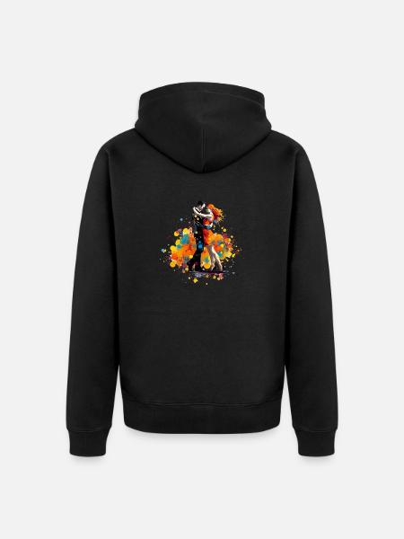 Dancing as an art - Unisex Premium Organic Zip Hoodie - black
