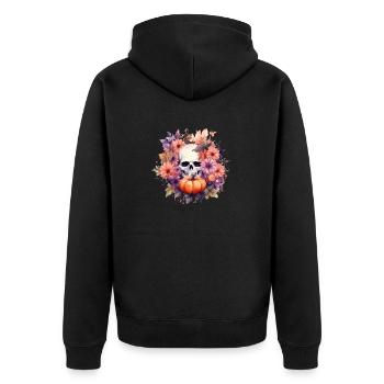 Custom Shirt, Hoodies, Mugs, Caps, Bags, Tumblers - Unisex Premium Organic Zip Hoodie - black - Back - Nico (187cm)