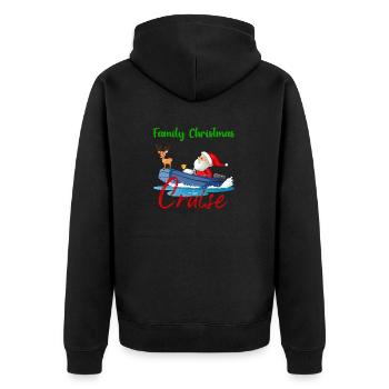 Croisière de Noël en famille 2023 (Garantie du prix le plus bas) - Veste à capuche bio Premium Unisexe - noir - Dos - Nico (187cm)