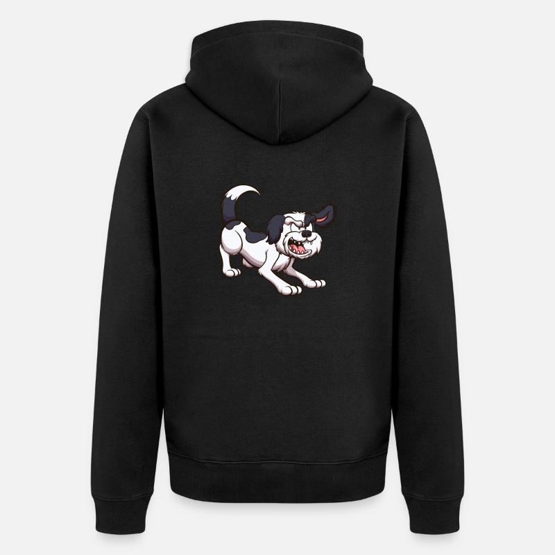 Aboiement Shih Tzu Chien - Veste à capuche bio Premium Unisexe - noir