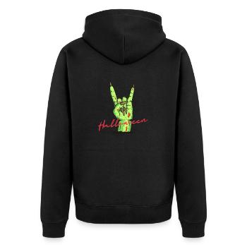 Roches d’Halloween - Veste à capuche bio Premium Unisexe - noir - Dos - Nico (187cm)