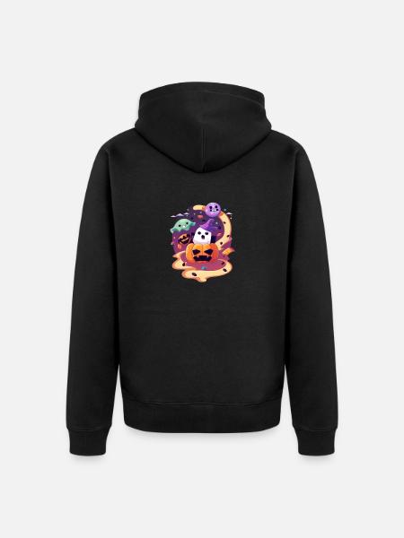 Halloween - Unisex Premium Bio Zip Hoodie - Schwarz