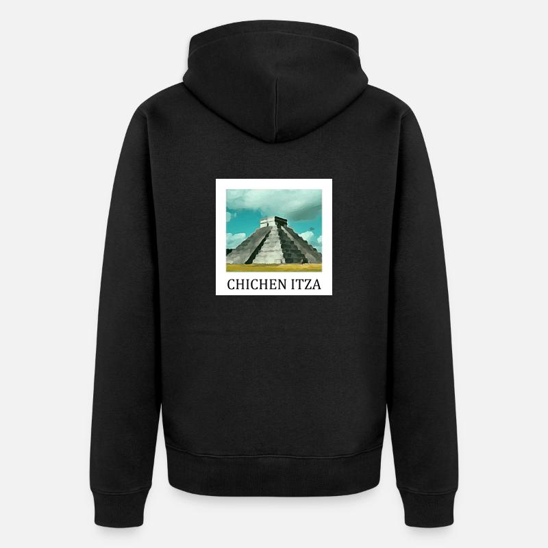 Chichen Itza - Veste à capuche bio Premium Unisexe - noir
