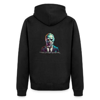 Halloween: Le Ghostfather (Der Geisterpate) - Veste à capuche bio Premium Unisexe - noir - Dos - Nico (187cm)