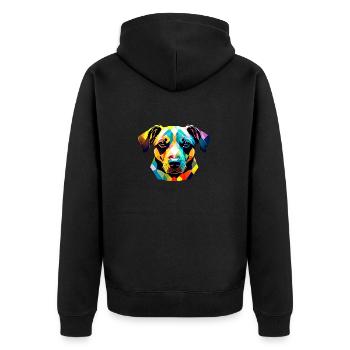 Chiot Chien Berger Allemand Propriétaire De Chien - Veste à capuche bio Premium Unisexe - noir - Dos - Nico (187cm)