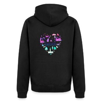 Sweden Sweden norden scandinavia viking lagom swe - Unisex Premium Organic Zip Hoodie - black - Back - Nico (187cm)