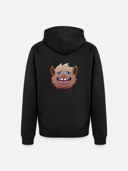 Furry - Unisex Premium Organic Zip Hoodie - black