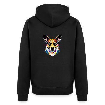 Dog Owner Dog Shepherd Dog Owner Dogs - Unisex Premium Organic Zip Hoodie - black - Back - Nico (187cm)