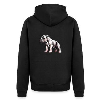 Staffordshire Bull Terrier Chiens Propriétaires de chiens Chien - Veste à capuche bio Premium Unisexe - noir - Dos - Nico (187cm)