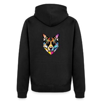Chiens Chiot Chien Propriétaire Berger Allemand - Veste à capuche bio Premium Unisexe - noir - Dos - Nico (187cm)