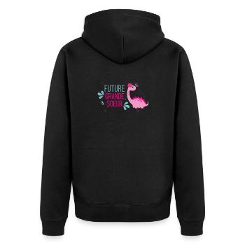 Future grande sœur - annonce grossesse - Veste à capuche bio Premium Unisexe - noir - Dos - Nico (187cm)