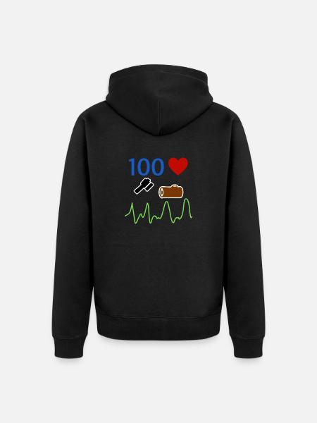 Lumberjack Ranger - Unisex Premium Organic Zip Hoodie - black