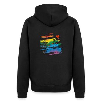 Musique - Veste à capuche bio Premium Unisexe - noir - Dos - Nico (187cm)