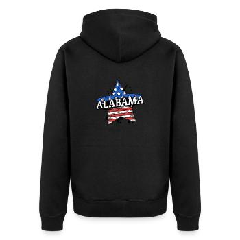 Alabama - États-Unis - États-Unis d’Amérique - Amérique - Veste à capuche bio Premium Unisexe - noir - Dos - Nico (187cm)