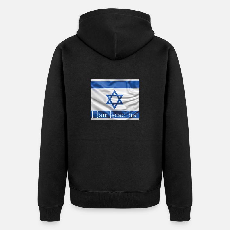 Ham Israel hai - Veste à capuche bio Premium Unisexe - noir