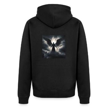 Spiritualité - Veste à capuche bio Premium Unisexe - noir - Dos - Nico (187cm)