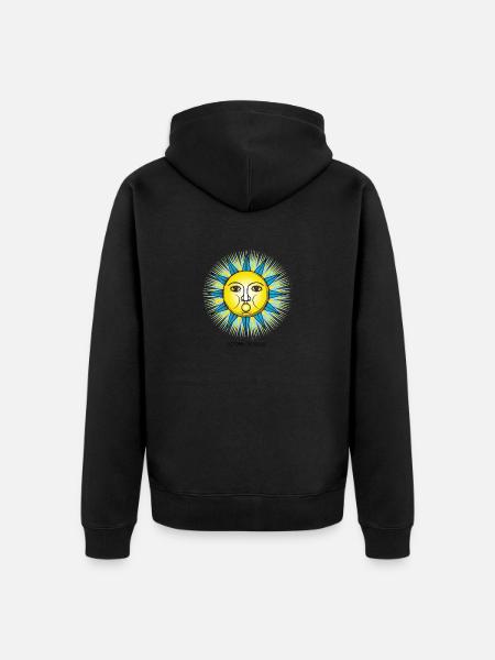 Winter Solstice 03 - Unisex Premium Organic Zip Hoodie - black