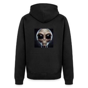 Astronomy Physics Astrophysics - Unisex Premium Organic Zip Hoodie - black - Back - Nico (187cm)