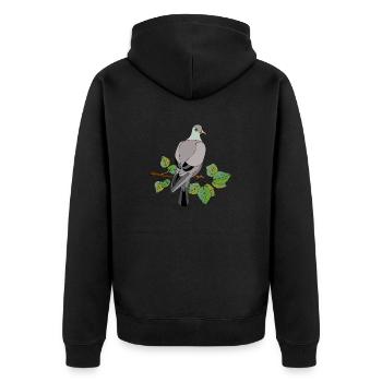 Oiseau - Veste à capuche bio Premium Unisexe - noir - Dos - Nico (187cm)