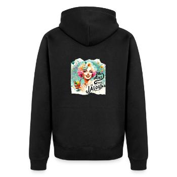 20 ANS L' anniversaire Vintage Glam » - Veste à capuche bio Premium Unisexe - noir - Dos - Nico (187cm)