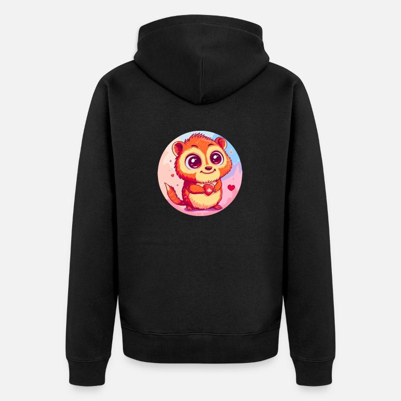 Câlin bien-aimé - Veste à capuche bio Premium Unisexe - noir
