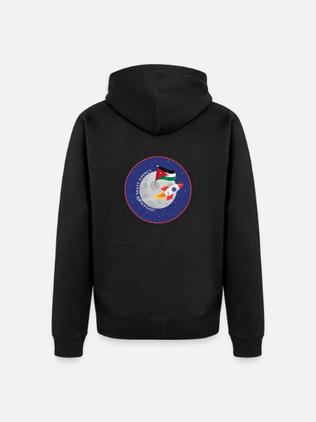 Agence spatiale jordanienne - Veste à capuche bio Premium Unisexe - noir
