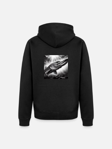Pike Photo 1 - Unisex Premium Organic Zip Hoodie - black